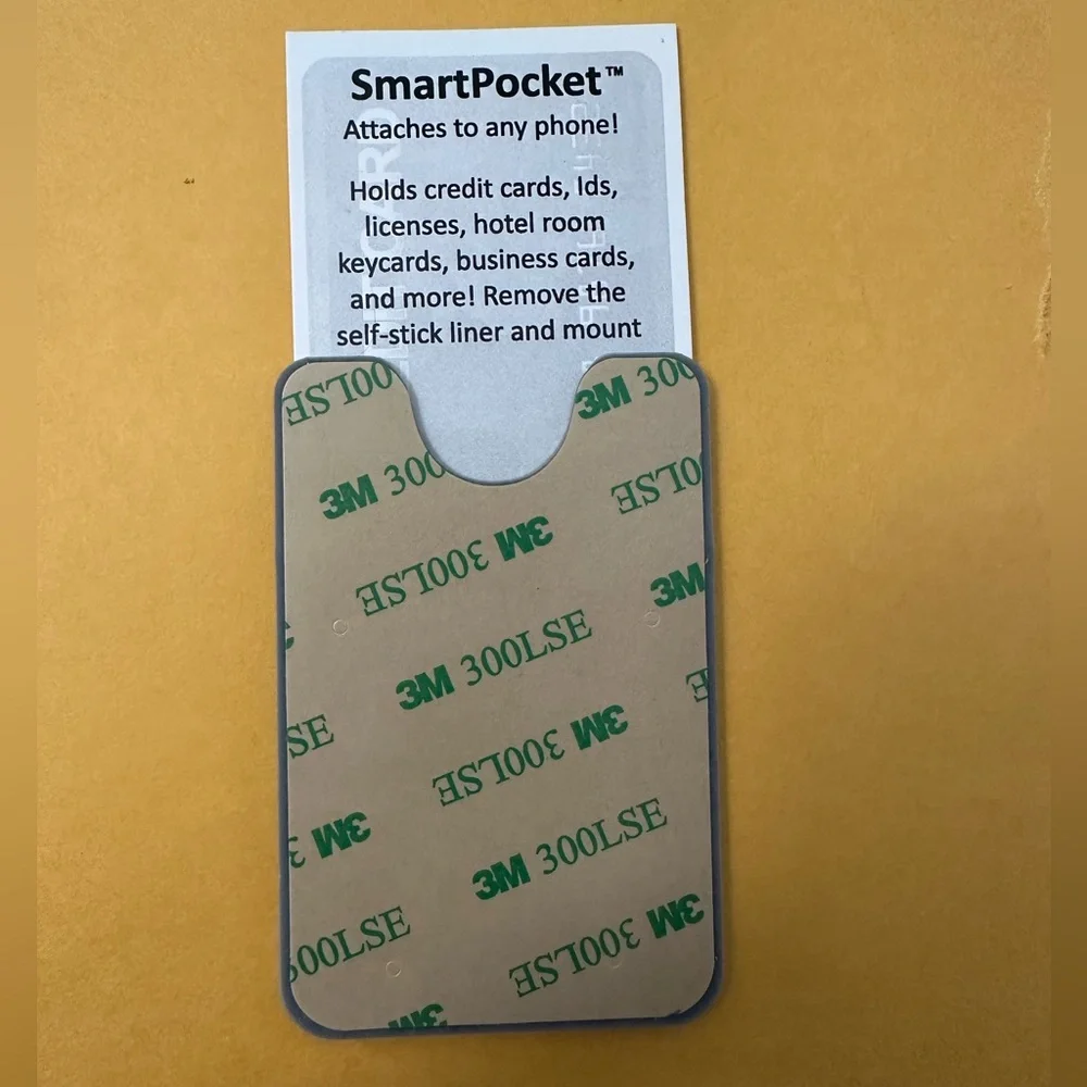 6 Custom Silicone Phone Wallets | WashU, SLU, MilliporeSigma & More | Stick-On